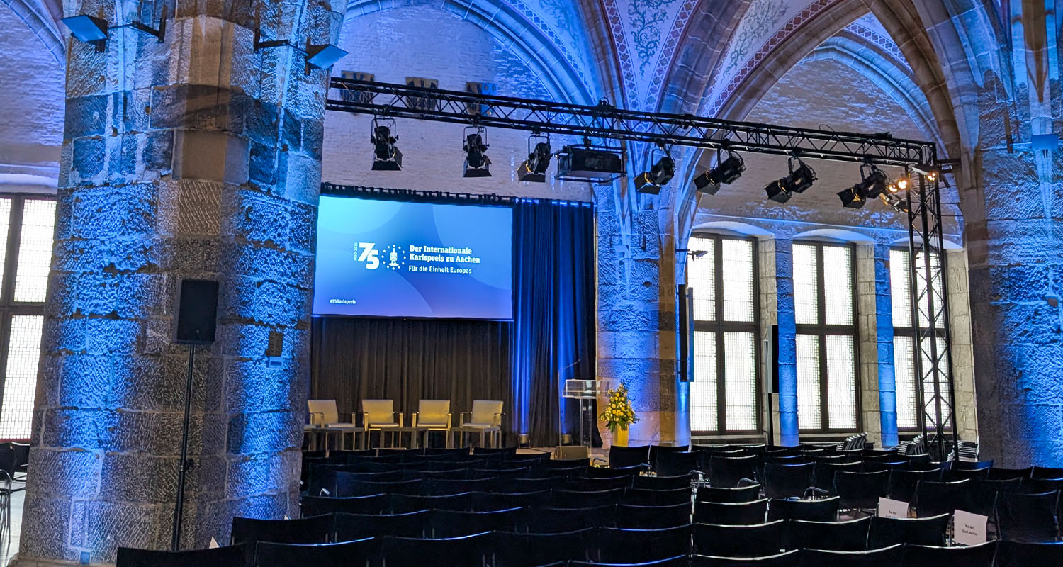 Festakt 75 Jahre Karlspreis im Rathaus der Stadt Aachen