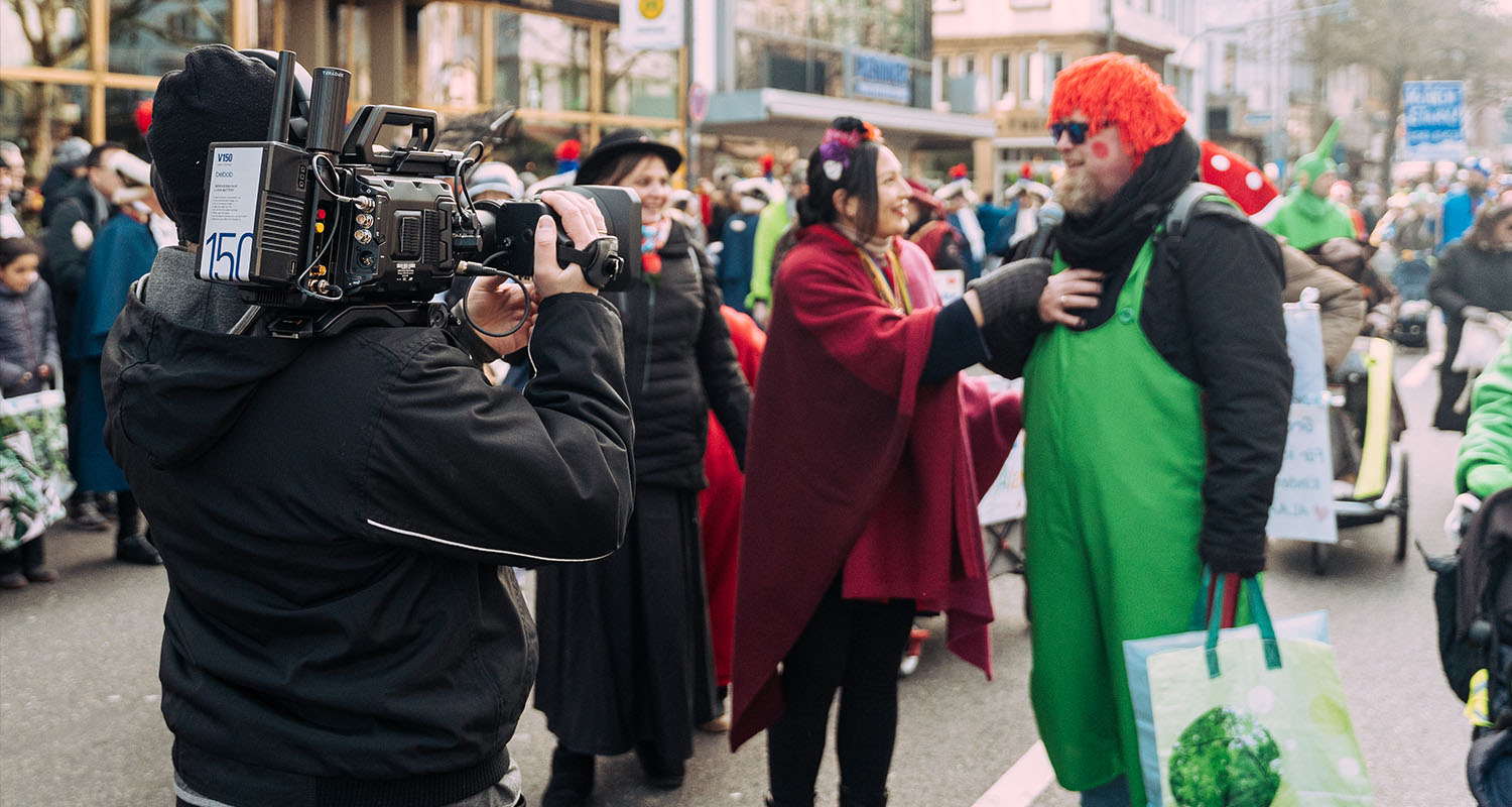 Kinderzug Tulpensonntag Aachen Mediahuis 2026 Kamera