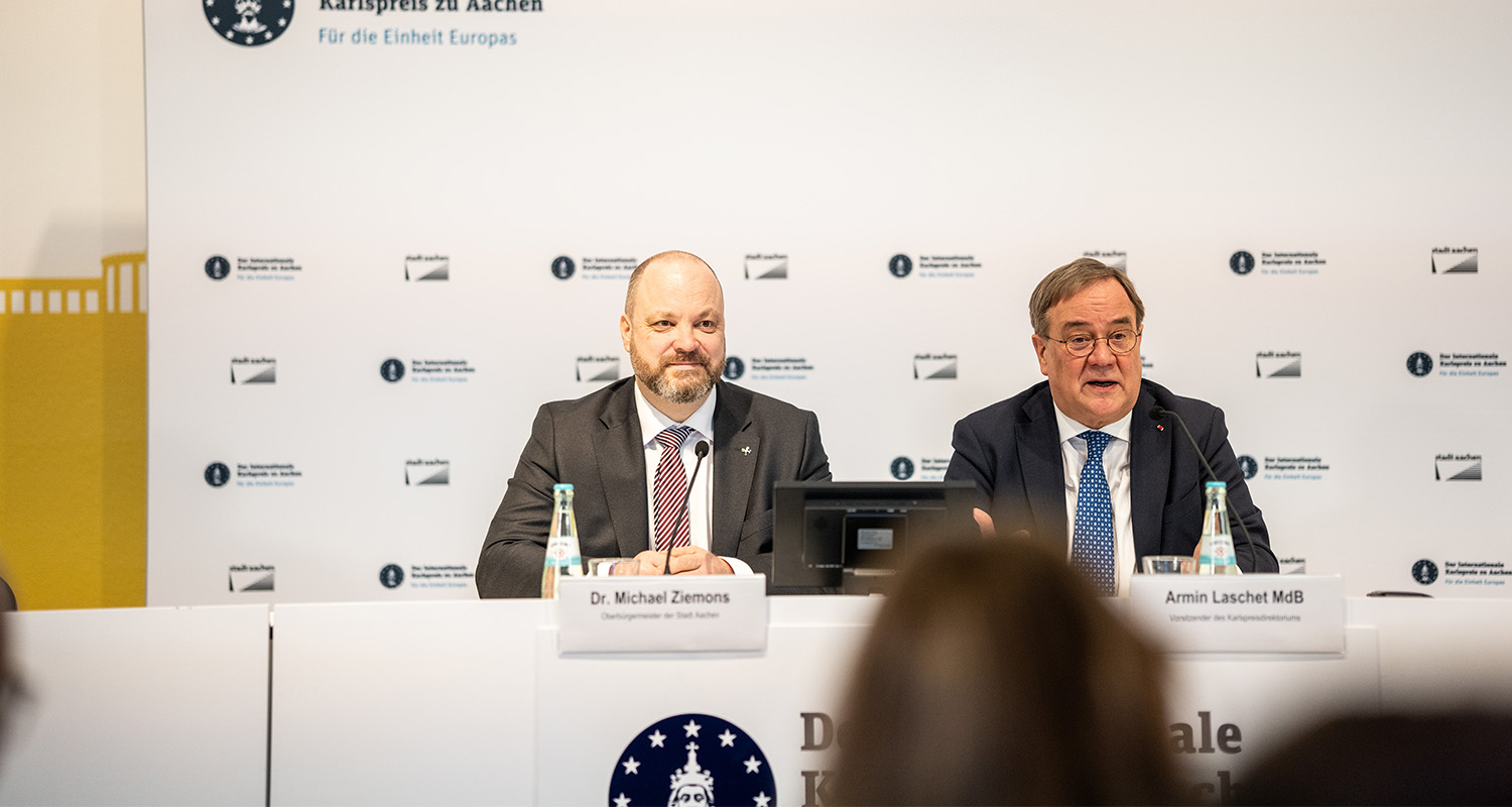 Pressekonferenz Karlspreis 2026 – Haus Löwenstein, Aachen